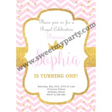 Pink and Gold Birthday Party Invitation,(003kidspag) Pink and Gold Birthday Party Invitation,(003kidspag)
